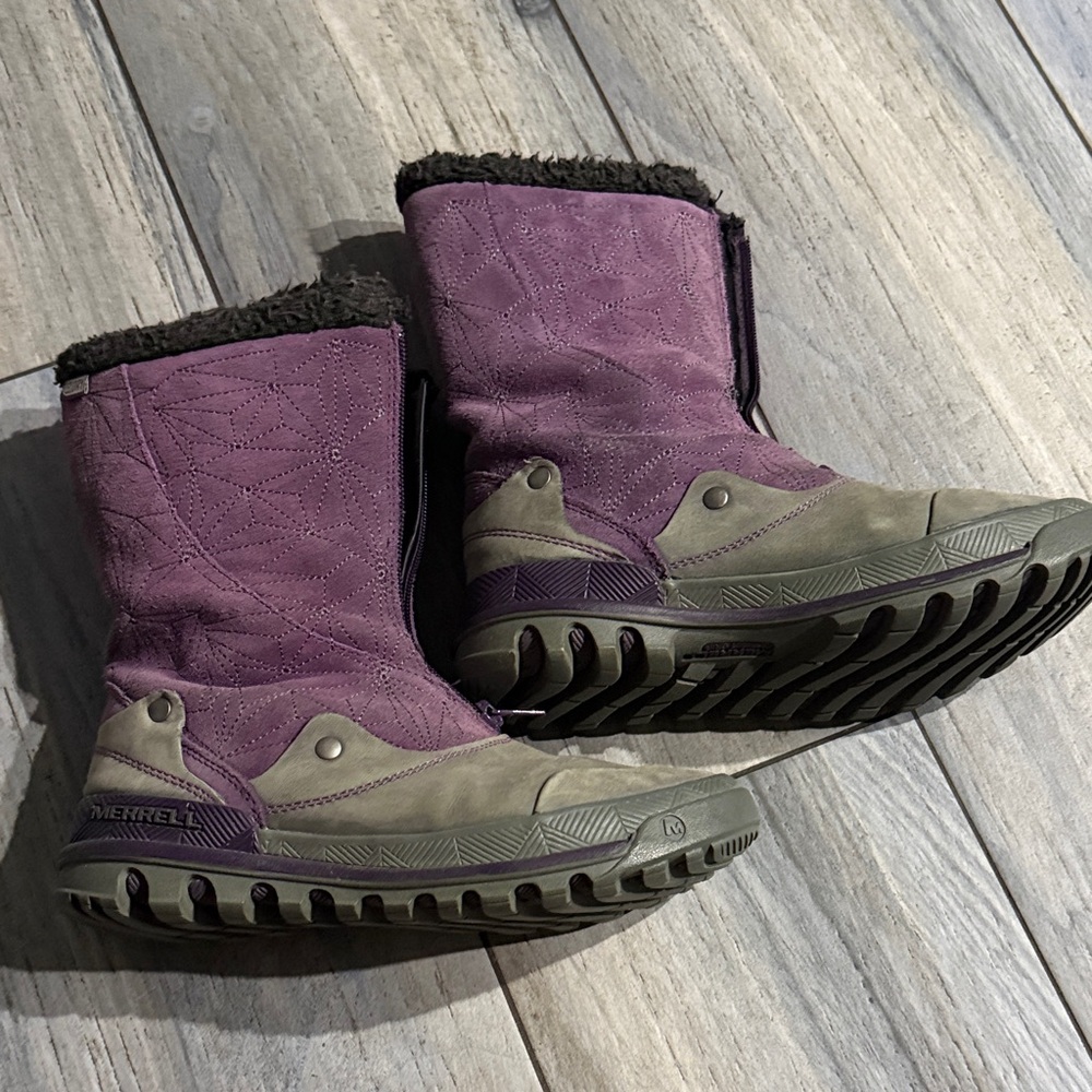 Merrell Women's Winter Boots in Purple and Gray